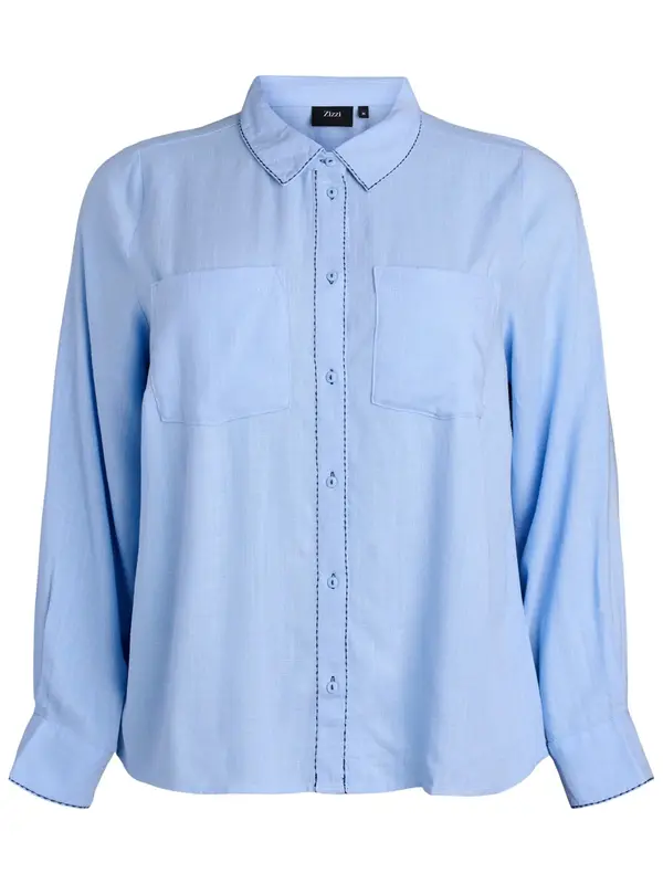 Zizzi Zizzi Bluza 'Esmile'  svetlo modra