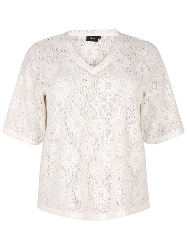 Zizzi Zizzi Bluza 'Hitta'  ecru