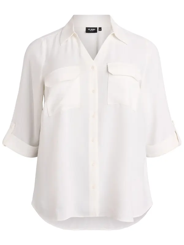 Zizzi Zizzi Bluza 'Kikka'  off-bela