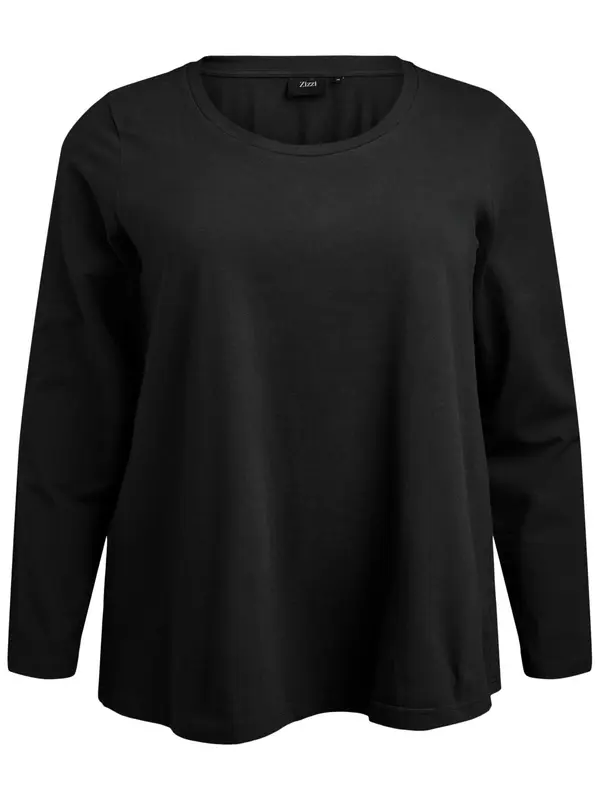 Zizzi Zizzi Bluza 'L/S'  črna