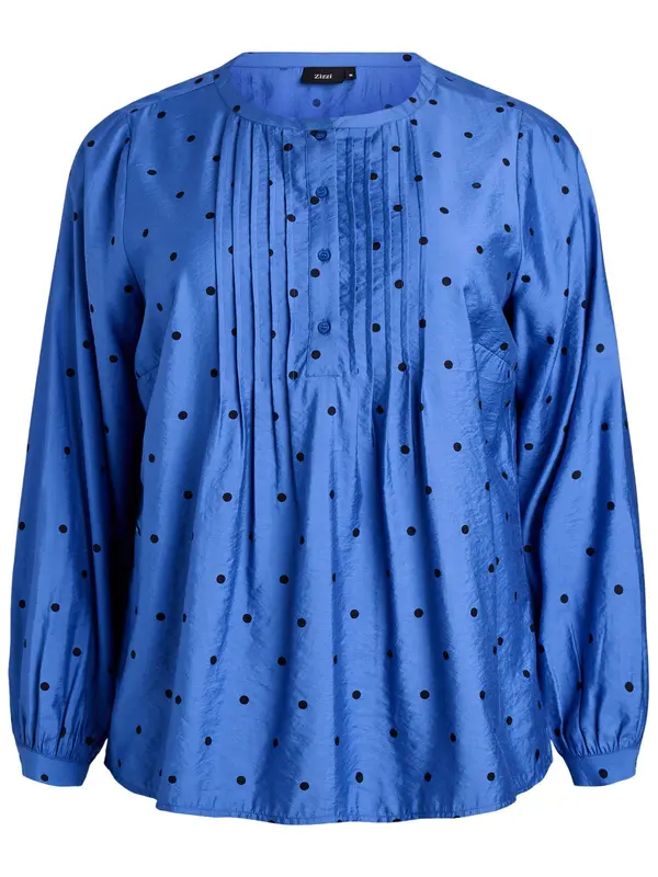 Zizzi Zizzi Bluza 'MCLARU'  kobalt modra / črna