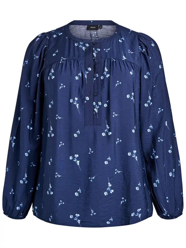 Zizzi Zizzi Bluza 'MNABILA'  mornarska / azur / bela
