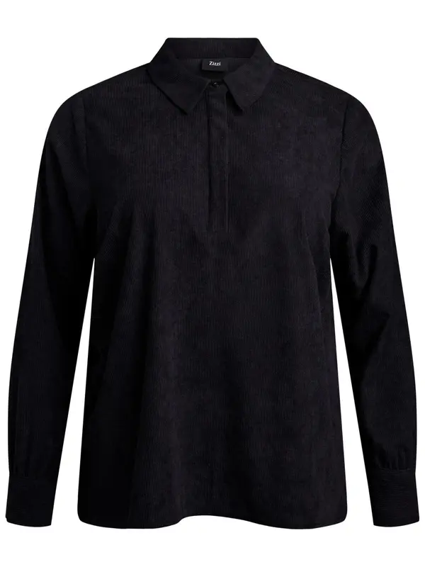 Zizzi Zizzi Bluza 'Msurine'  črna