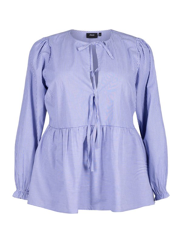 Zizzi Zizzi Bluza 'MTASNIM'  mornarska / off-bela