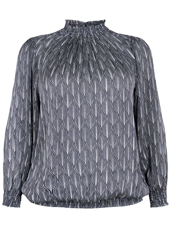 Zizzi Zizzi Bluza  nočno modra / bela