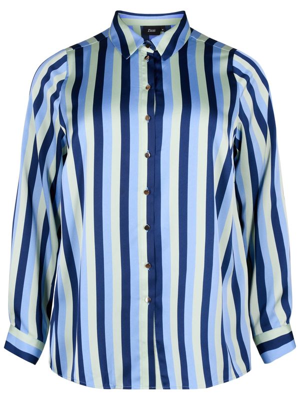 Zizzi Zizzi Bluza  slonovina / mornarska / svetlo modra