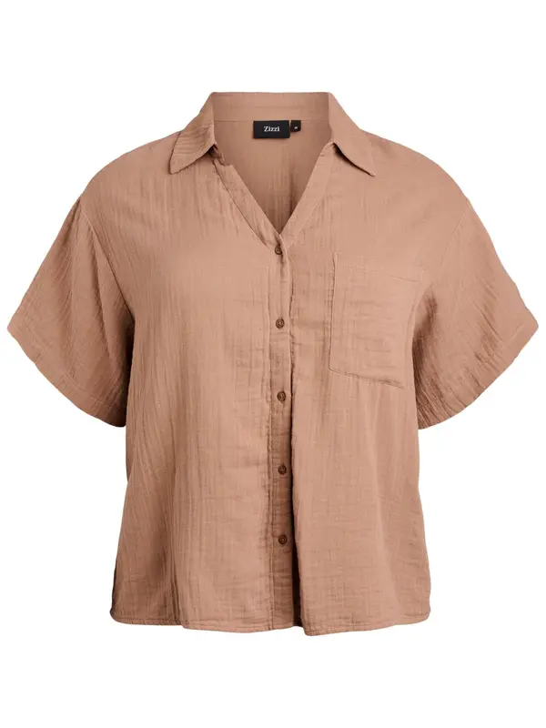 Zizzi Zizzi Bluza 'Vivu'  mokka