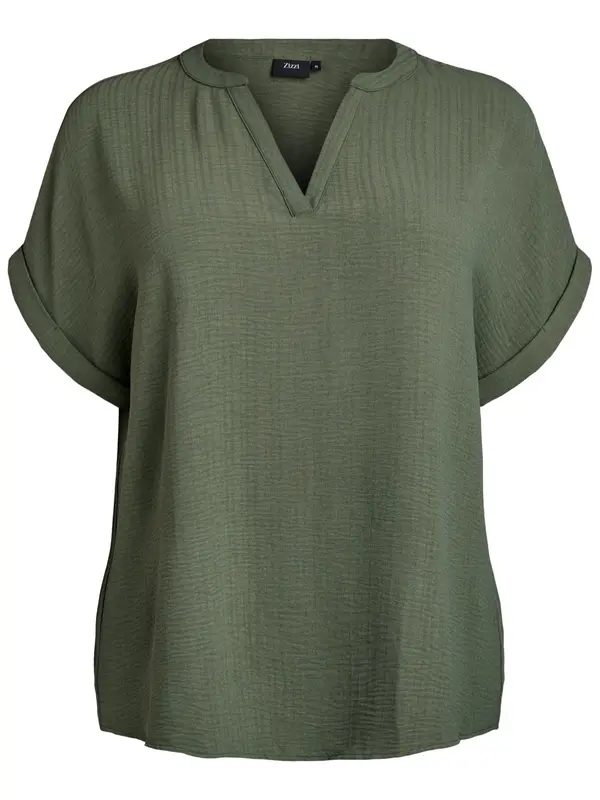 Zizzi Zizzi Bluza 'Vnilla'  temno zelena