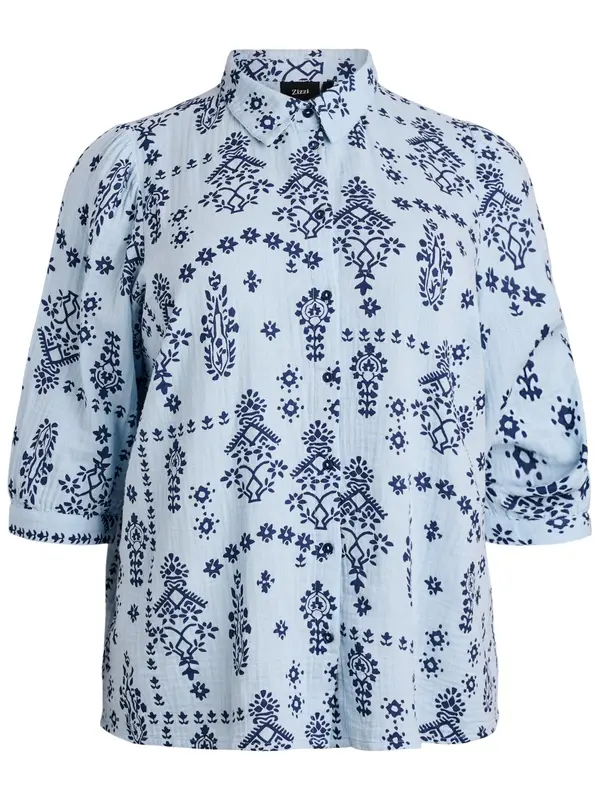 Zizzi Zizzi Bluza 'VVIVA'  modra
