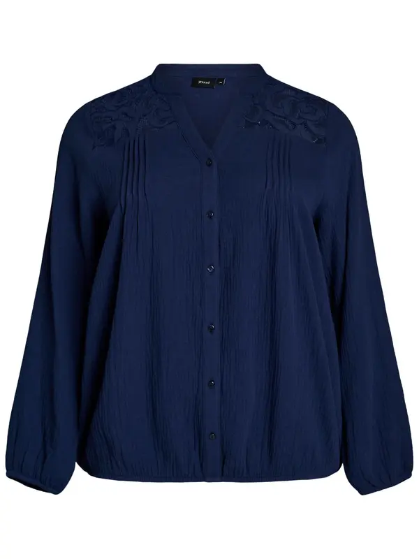 Zizzi Zizzi Bluza 'VVIVA'  mornarska