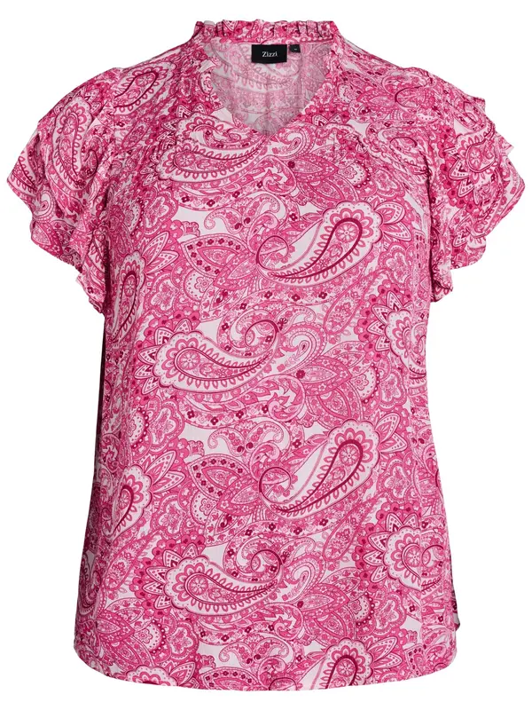 Zizzi Zizzi Bluza 'Vwisma'  roza / bela