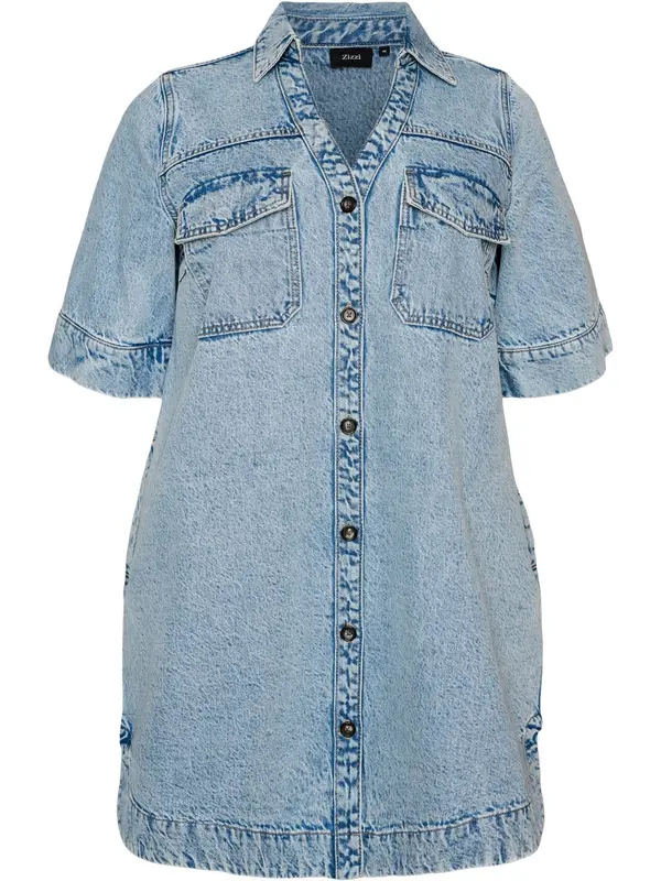 Zizzi Zizzi Dolga srajca 'Jtamy'  moder denim