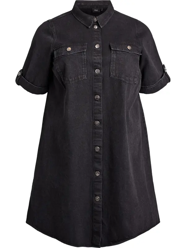 Zizzi Zizzi Dolga srajca 'Vami'  črn denim