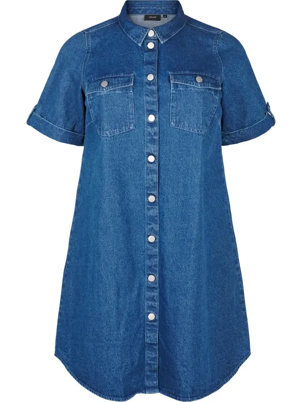 Zizzi Zizzi Dolga srajca 'Vami'  moder denim