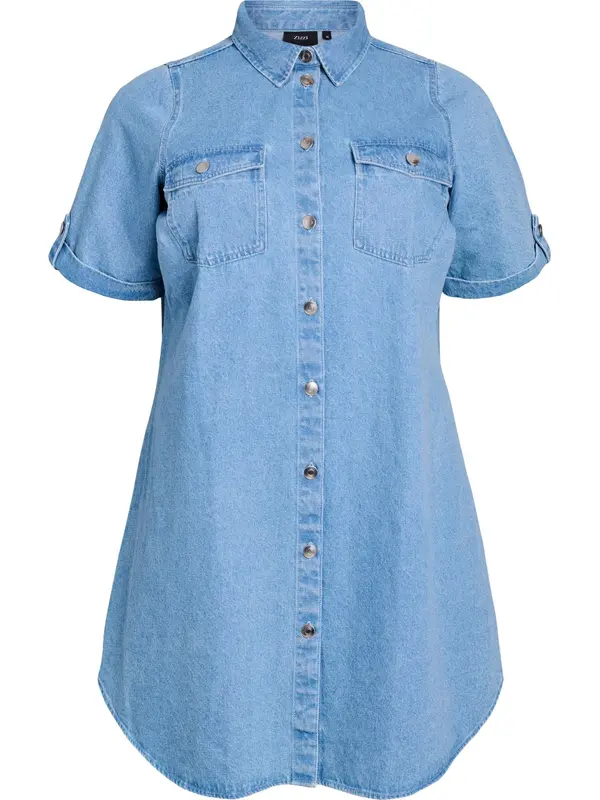 Zizzi Zizzi Dolga srajca 'Vami'  moder denim