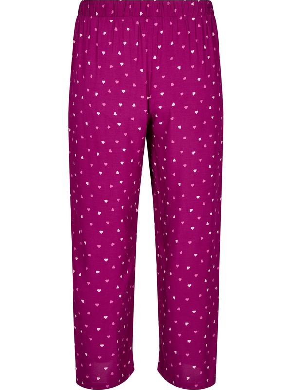 Zizzi Zizzi Hlače  rdeča / bela