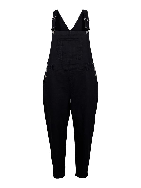 Zizzi Zizzi Kavbojke z naramnicami 'Jevlia'  črna