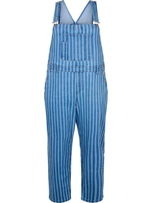 Zizzi Zizzi Kavbojke z naramnicami 'Jevlia'  modra