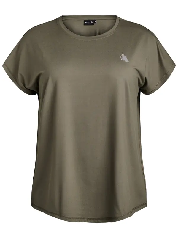 Zizzi Zizzi Majica 'Basic'  oliva