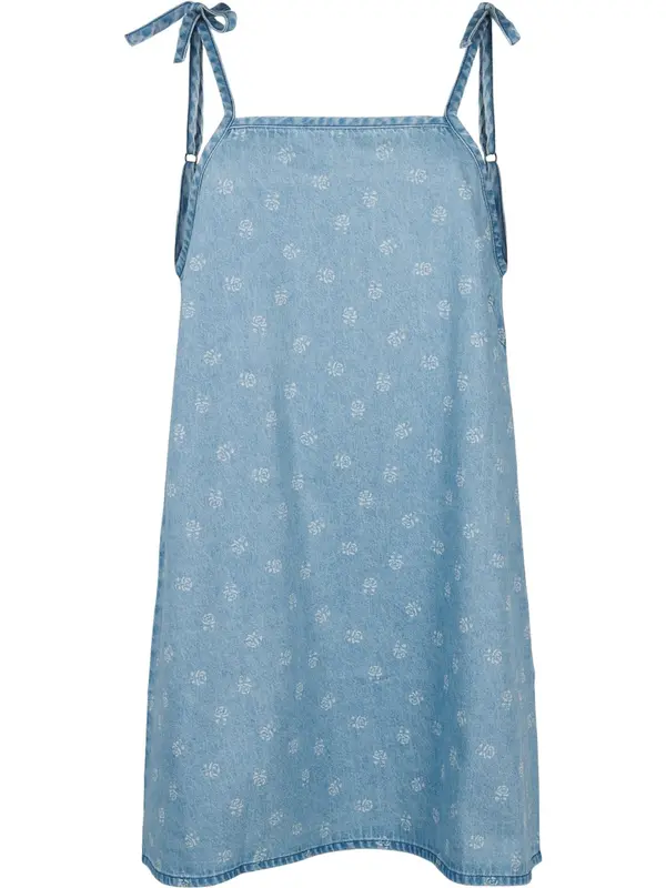 Zizzi Zizzi Obleka 'Jevelyn'  moder denim / bela