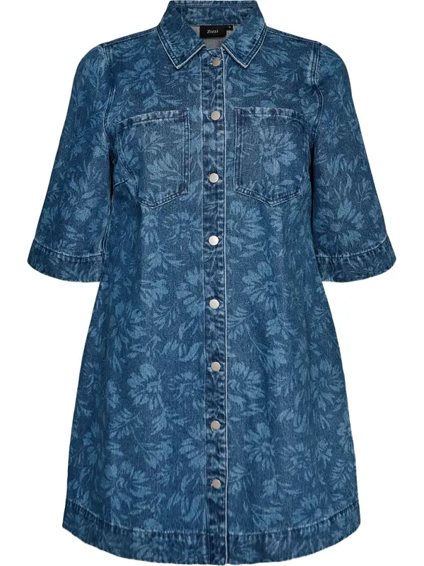 Zizzi Zizzi Obleka 'JFLORA'  moder denim