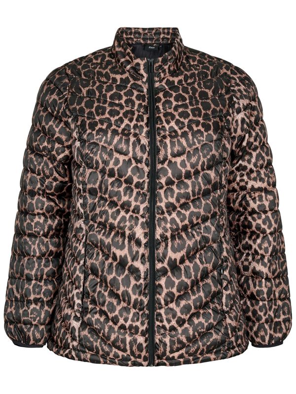 Zizzi Zizzi Prehodna jakna 'Casally'  rjava / črna