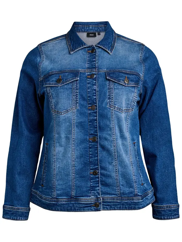 Zizzi Zizzi Prehodna jakna 'Jalli'  moder denim