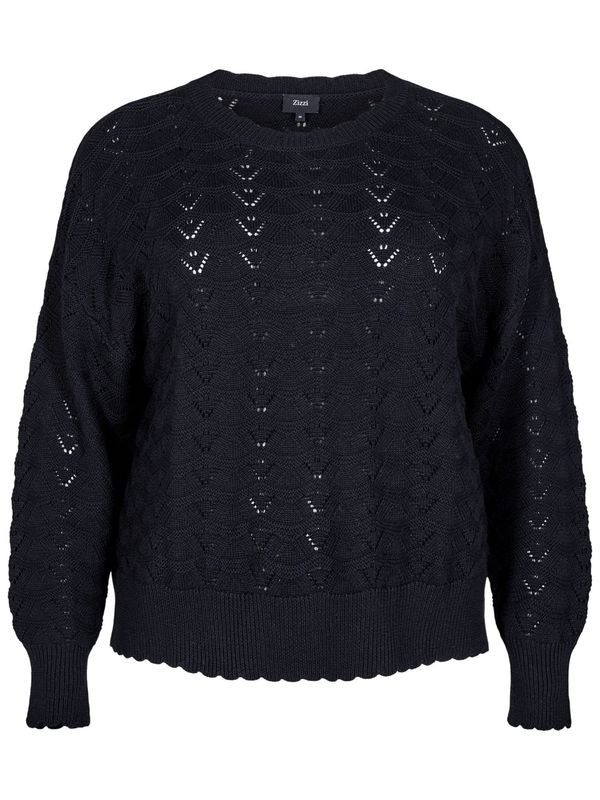 Zizzi Zizzi Pulover 'CAEMMI'  črna