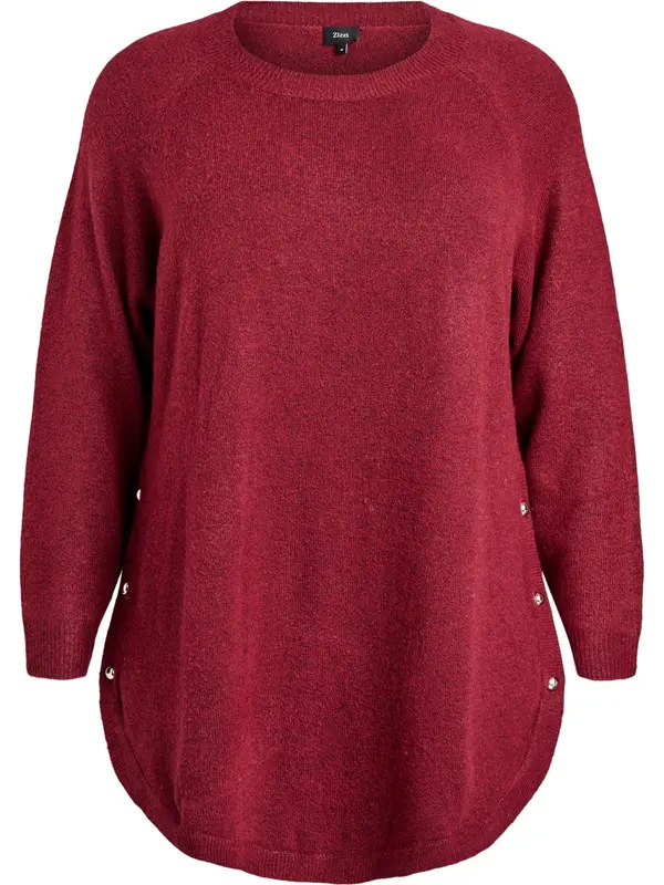 Zizzi Zizzi Pulover 'MSunny'  bordo