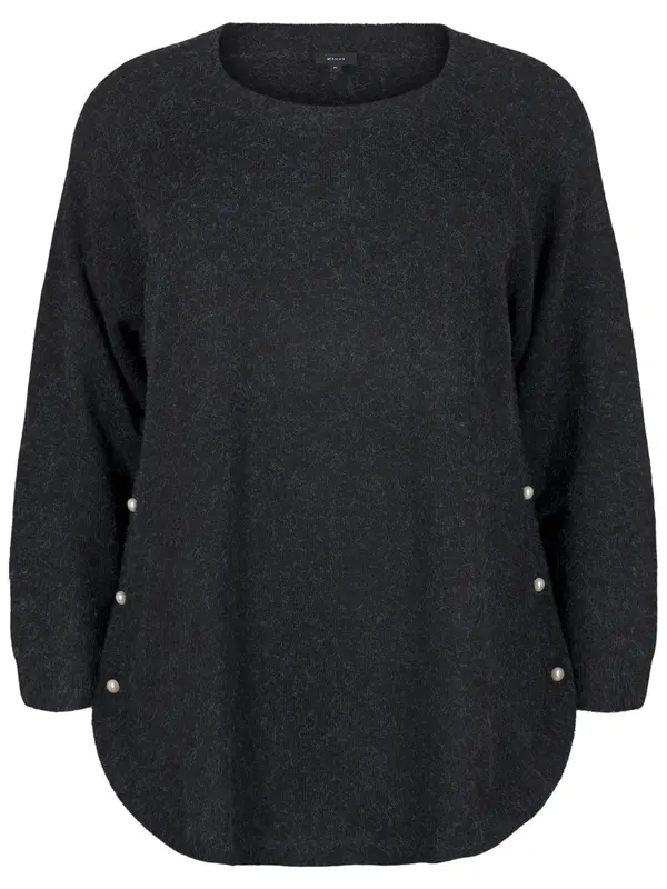 Zizzi Zizzi Pulover 'MSunny'  temno siva