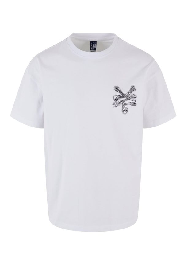 ZOO YORK ZOO YORK Majica 'Bones'  temno siva / črna / bela