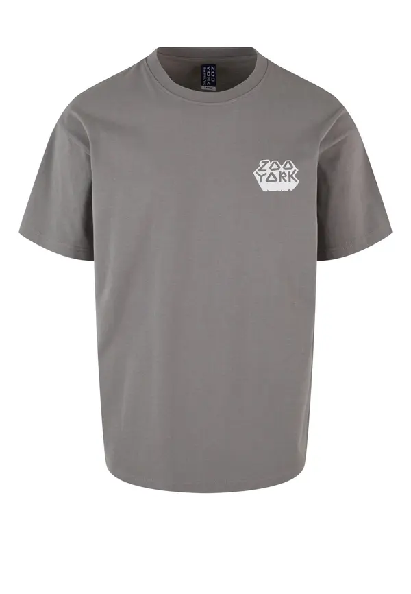 ZOO YORK ZOO YORK Majica  siva / bela