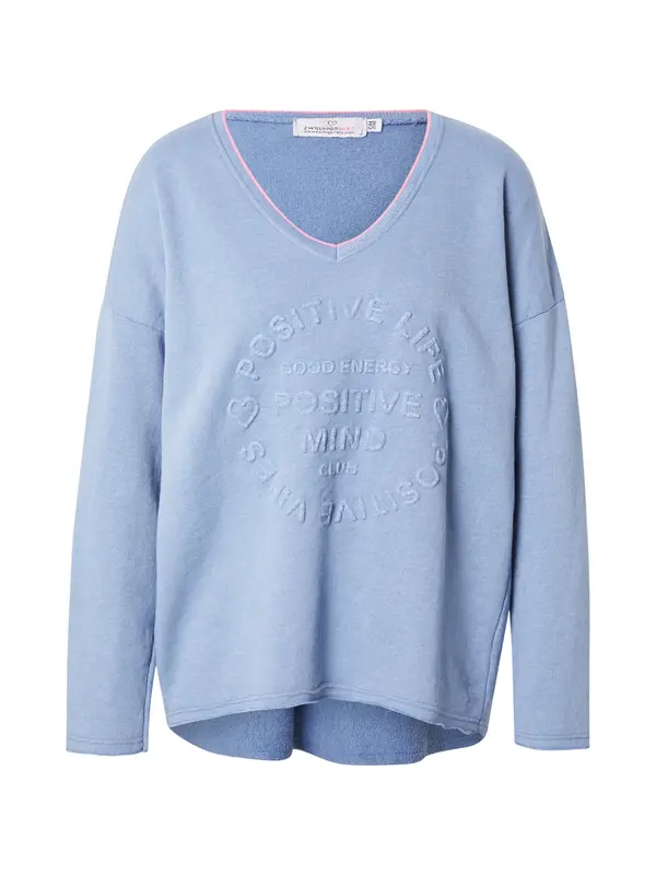 Zwillingsherz Zwillingsherz Majica 'Positive Mind'  moder denim