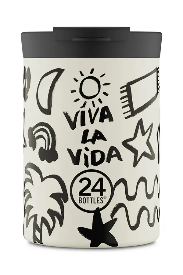 24bottles 24bottles Lonček 24bottles Travel Tumbler 350 Viva la Vida
