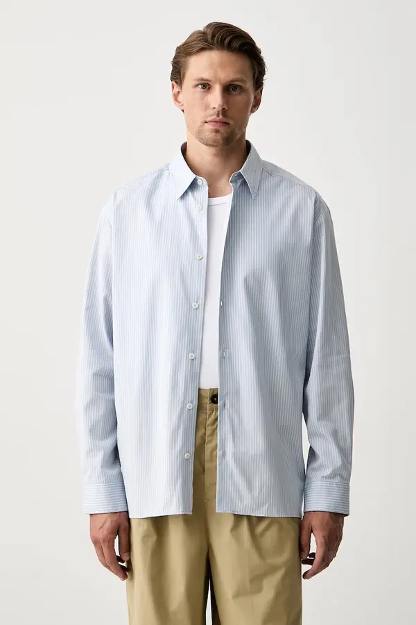 A.P.C. A.P.C. srajca moška bombažna chemise malo sans poche