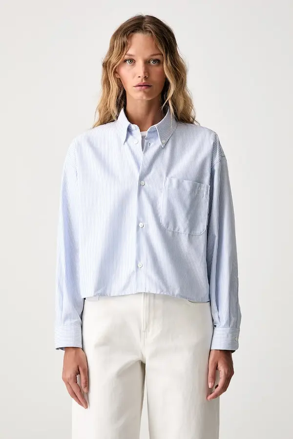 A.P.C. A.P.C. srajca ženska bombažna chemise sophia button down logo