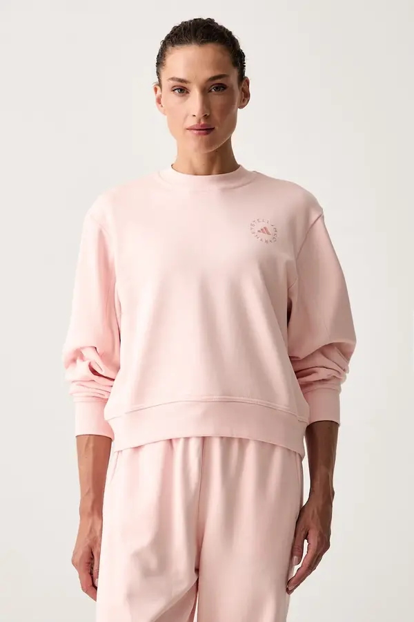adidas by Stella McCartney adidas by Stella McCartney pulover ženski bombažen