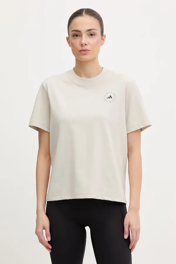 adidas by Stella McCartney adidas by Stella McCartney trening kratka majica ženski z bombažem