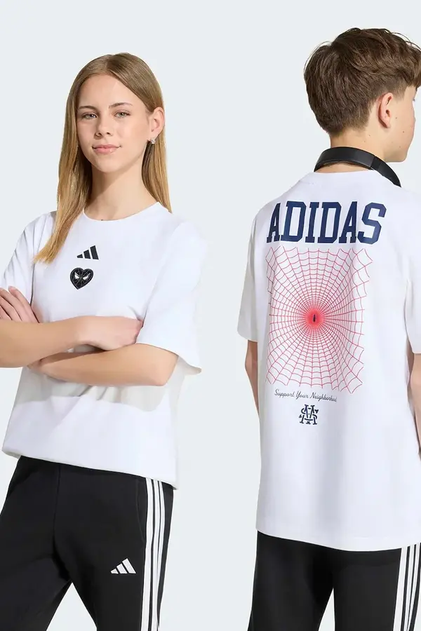 adidas adidas kratka majica otroška bombažna z elastanom MARVEL SPIDER-MAN