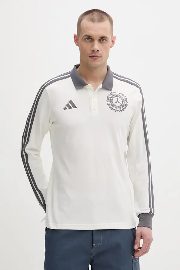 adidas Adidas moška majica z dolgimi rokavi z bombažem x Mercedes