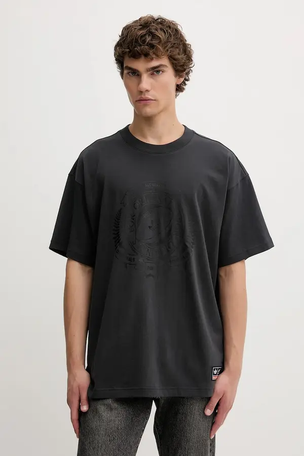 adidas Originals adidas Originals Bombažna kratka majica adidas Originals All Black