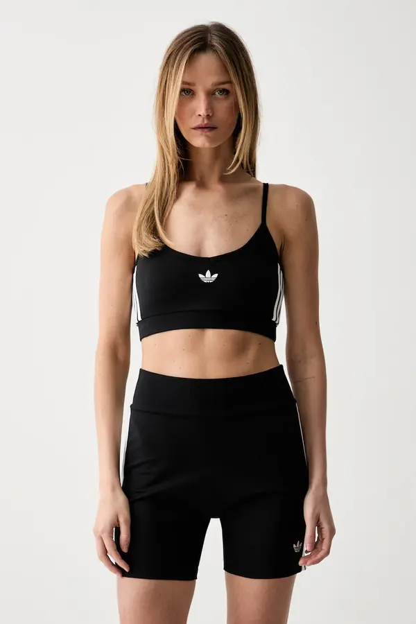 adidas Originals adidas Originals crop top ženski bombaž z elastanom