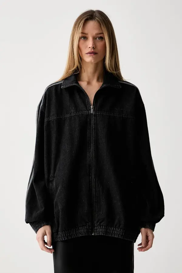 adidas Originals adidas Originals jeans jakna ženska z denimom Firebird