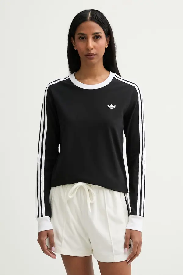 adidas Originals adidas Originals majica z dolgimi rokavi otroška bombažna z elastanom