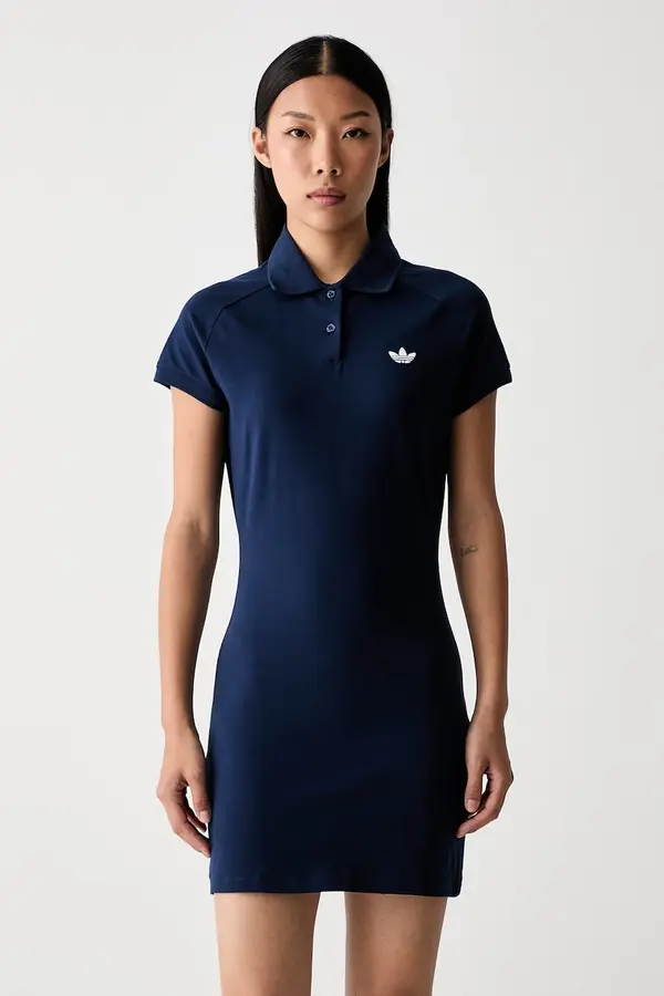 adidas Originals adidas Originals obleka iz bombaža z elastanom