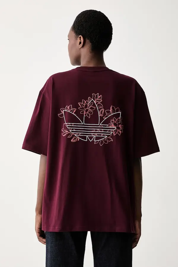 adidas Originals adidas Originals oversize kratka majica ženska bombažna Floral