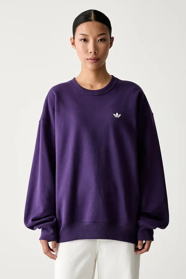 adidas Originals adidas Originals oversize pulover ženski z bombažem Essentials