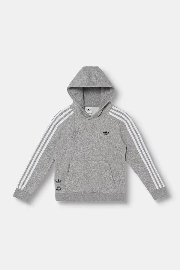 adidas Originals adidas Originals pulover s kapuco otroški z bombažem