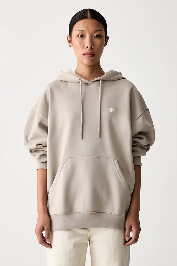 adidas Originals adidas Originals pulover s kapuco ženski z bombažem Essentials