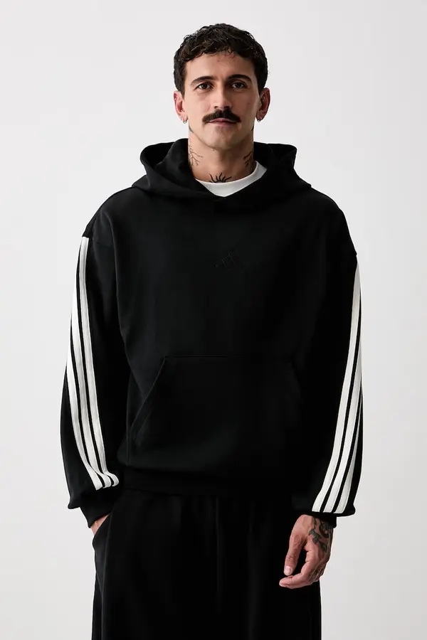 adidas adidas pulover s kapuco moški bombažen